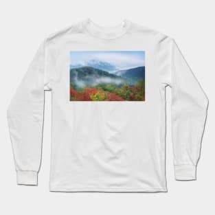 Broadleaf Forest In Fall Colors As Seen From Buck Hollow Overlook Skyline Drive Shenandoah National Park Long Sleeve T-Shirt